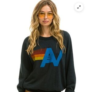 Aviator Nation Black/Charcoal Sweater